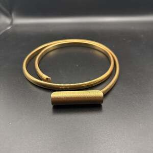 Vintage Accessocraft NYC Gold Tone Omega Coil Stretch Belt